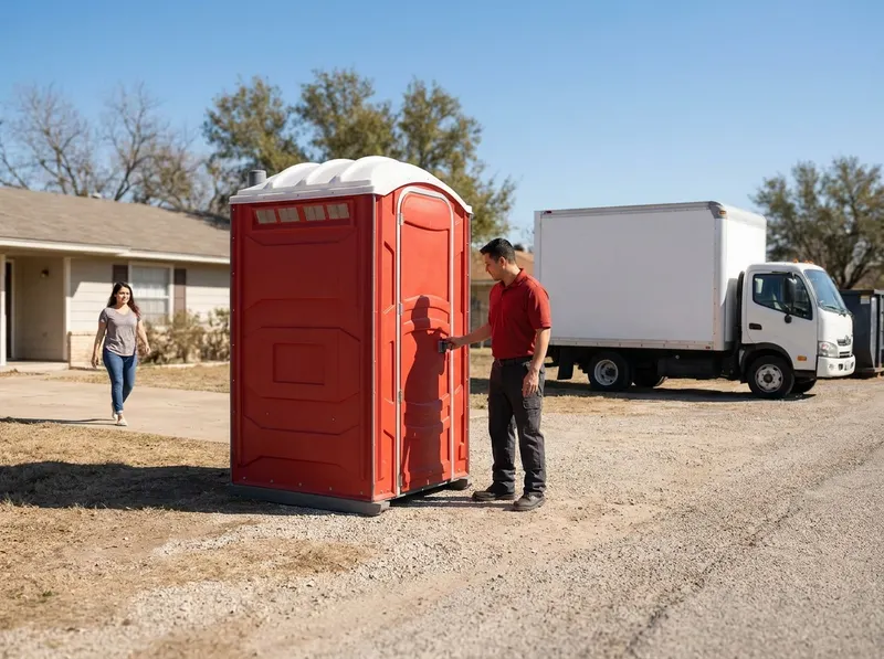 Flushable Restrooms with Sinks in Somerset, TX